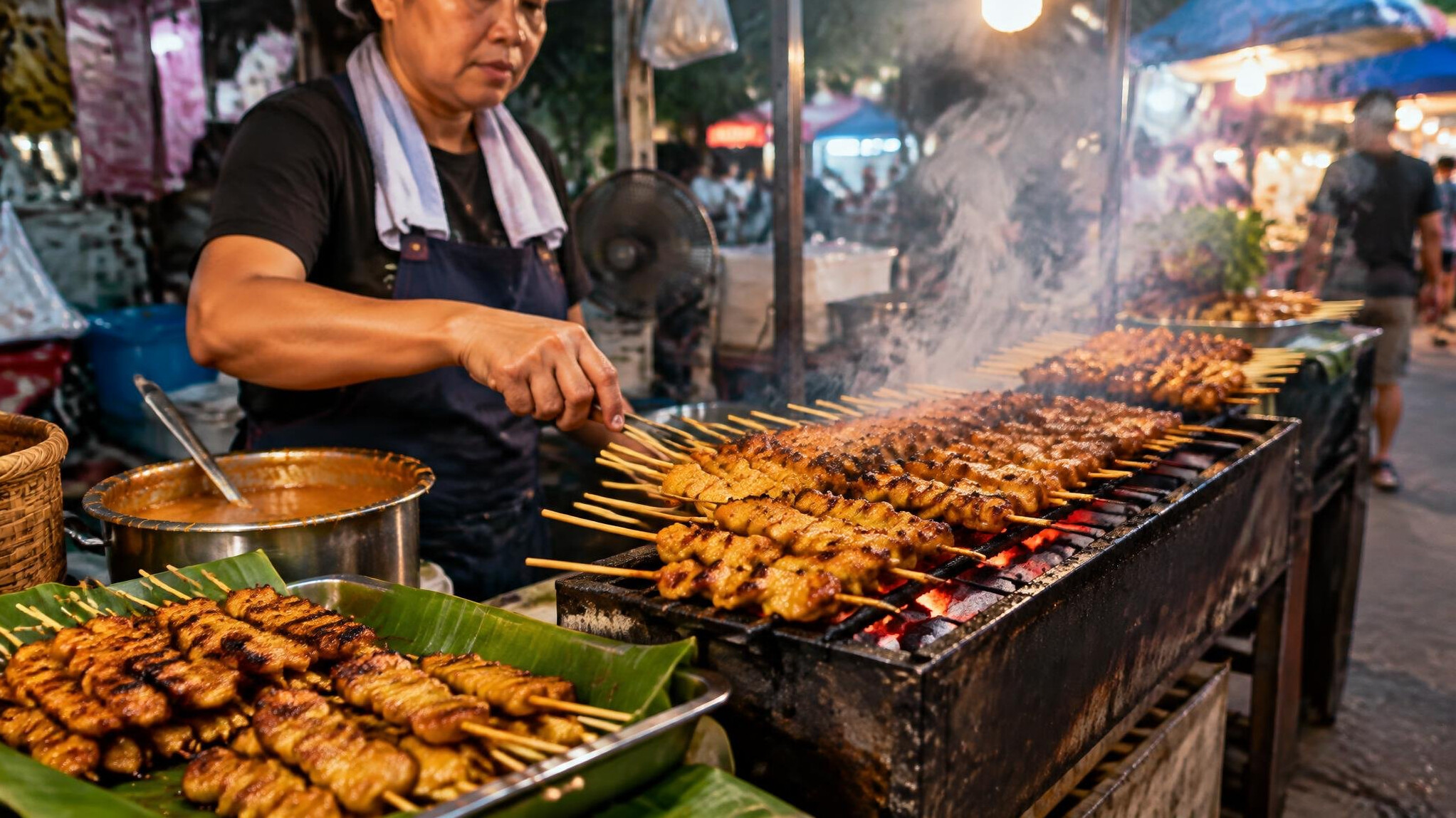 thai grilled meat skewers