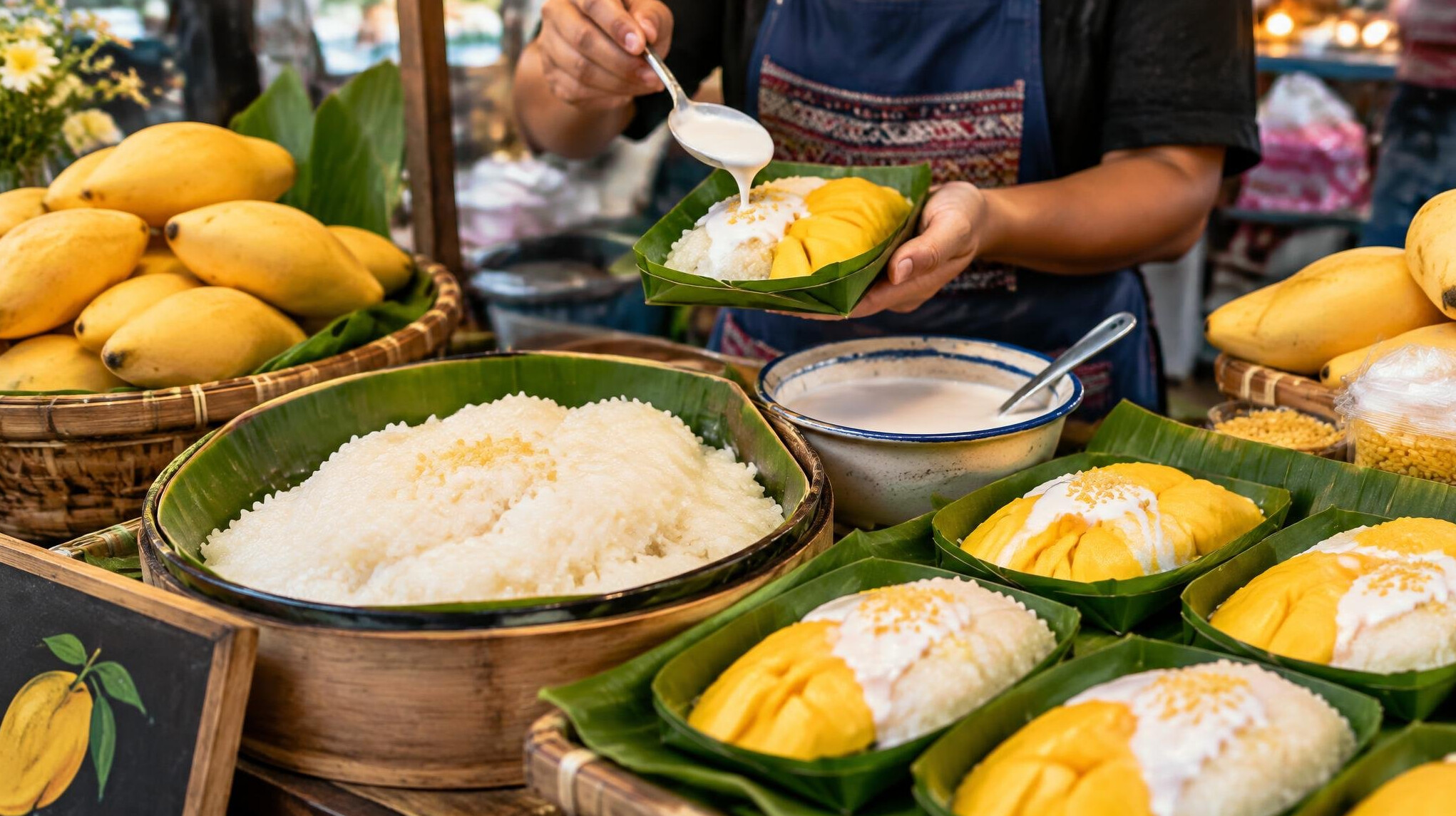 thai mango sticky rice