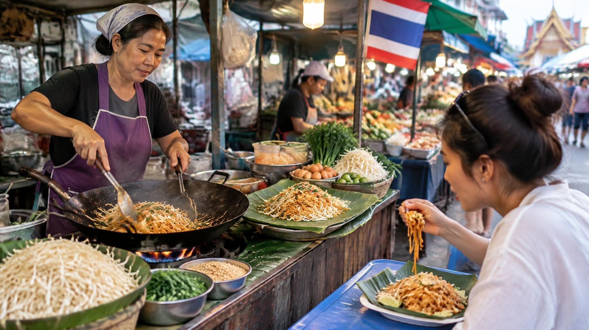 thai street food vendor